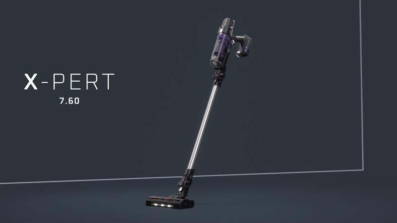 X-PERT 7.60, Cordless Stick Vacuum Cleaner, 140 W of Deep-Cleaning Power